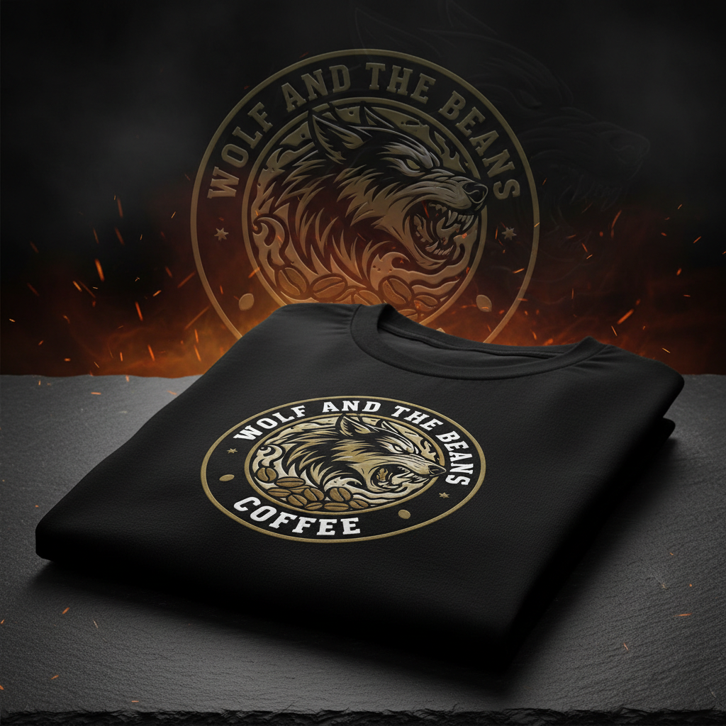 Wolf and the Beans Coffee - T-Shirt